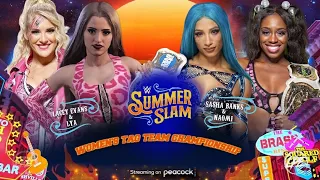 WWE 2K22 - LACEY EVANS & LYA VS SASHA BANKS & NAOMI [FOR THE WOMENS TAG TITLES] | SummerSlam