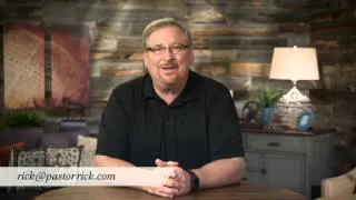 Rick Warren's message for those considering suicide