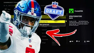 How to get 2024 NFL Draft Rosters on Madden 24 Franchise or Exhibition!
