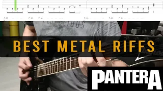 Best Pantera Guitar Riffs with Tabs