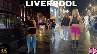 LIVERPOOL CITY ENGLAND NIGHTLIFE WALK TOUR