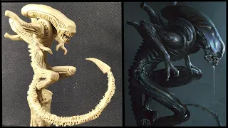 Лепим Чужого из пластилина! / I 'm sculpting an Alien from modeling clay!