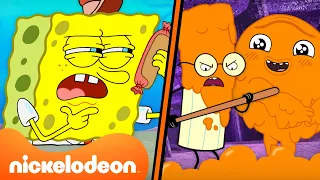 Weirdest Jobs For 20 MINUTES! 💥 SpongeBob & Rock Paper Scissors | Nicktoons