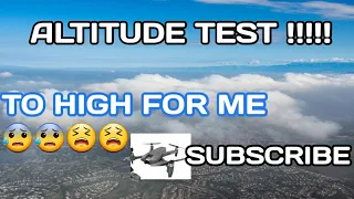 Altitude test with the phoenix gps drone. To high for me