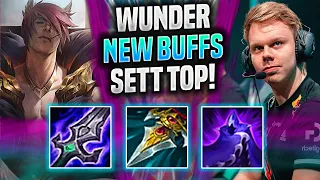 WUNDER IS INSANE WITH SETT NEW BUFFS! - FNC Wunder  Plays Sett Top vs Yone! | Season 2022