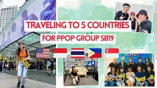 I traveled 5 countries for ppop group SB19 in 2023 vlog 💙🇵🇭 (Pagtatag tour, solo concerts + more)