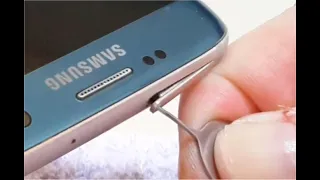 Removing stuck SIM tray on Samsung Galaxy S7 Edge