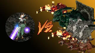 Sacred Underworld | Reborn Mod | Daemon 216 lvl vs boss cave (niobium)