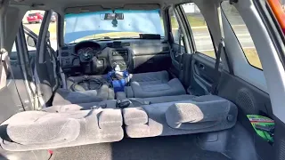 97-01 Honda CR-V trick “camp mode“ back seats folded flat