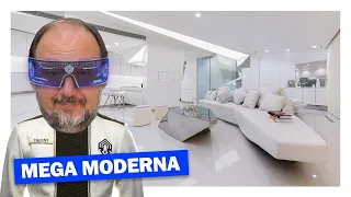 COMO É MORAR NUMA MANSÃO HI-TECH MODERNA E TODA BRANCA?