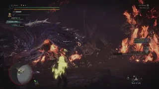 Monster Hunter World: Alatreon wall bang timing