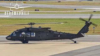 United States Army Sikorsky UH-60M Black Hawk Helicopter Departure from Tri-Cities Airport 04Nov22