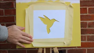 Easy Bird Stencil