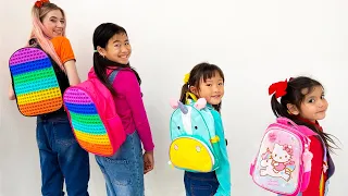 Jannie School Backpacks Stories for Kids