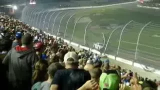 2015 Coke Zero 400 Green, White, Checker finish w/ Austin Dillon Crash