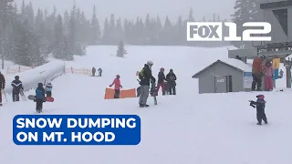 First Alert: Snow begins piling up on Mt. Hood