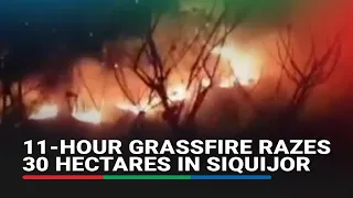 11-hour grassfire razes 30 hectares of grassland in Siquijor | ABS-CBN News