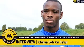 Official TUFC TV | Chinua Cole on his debut for TUFC 07/09/17