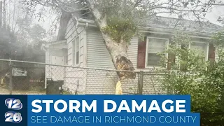 Storm damage in Richmond County, other areas