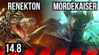 RENEKTON vs MORDEKAISER (TOP) | 5/1/6, 1500+ games | KR Grandmaster | 14.8