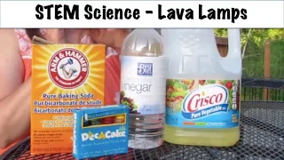 STEM Lava Lamp Experiment: science experiment using basic, household ingredients