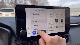2023 Toyota RAV4 new larger infotainment touchscreen #toyota #rav4 #2023
