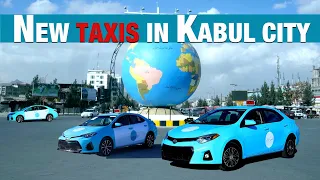 New taxis in Kabul city / تاکسی های جدید در شهر کابل