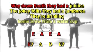 Rock and Roll Music Beatles best karaoke instrumental lyrics chords cover