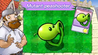 PVZ1 discover: Mutant peashooter❓❗ -  HARD MODE MOD PvZ Plus