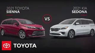 2021 Toyota Sienna vs Kia Sedona Minivan Comparison | Toyota