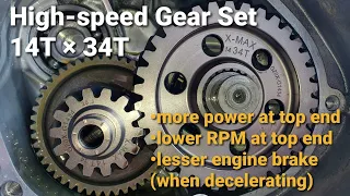 Yamaha Xmax 300 | High-speed 14T × 34T Gear Set