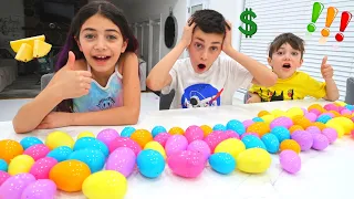 Surprise Egg challenge with HZHtube kids fun