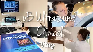 SONOGRAPHY STUDENT OB CLINICAL VLOG |Come with me