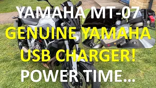 E5 - Yamaha MT-07/FZ-07 - Installing a Yamaha USB DC Charger and carrying out a Scottoiler Refill...