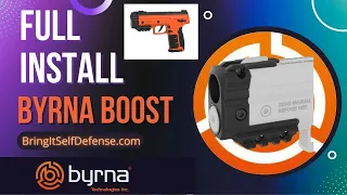 Byrna Boost Full Install on Black Byrna SD to adapt Byrna SD to 12-gram C02 cartridges pepper gun.