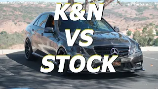 K&N Filters VS STOCK Filters (2010 Mercedes e550 4MATIC)