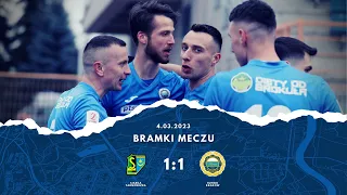Bramki meczu: Siarka Tarnobrzeg - Hutnik Kraków (eWinner 2.Liga - sezon 2022/23)
