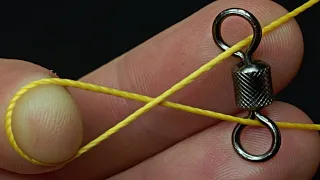 A very old angler showed me this fishing knot. Try it for sure!