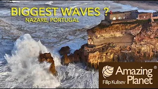 One of the biggest waves in the world ! Nazere, Portugal: Amazing Planet (4K) 2023