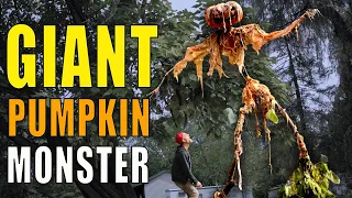 DIY LARGE Halloween Decoration! Pumpkin Monster