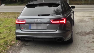 Audi RS6 Performance Sport exhaust Sound interior exterior 605hp 2016 2017 4G downshift