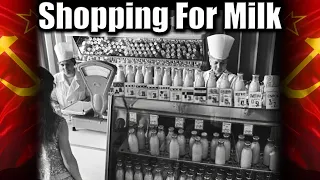 Soviet Food. Shopping For Milk At "MOLOKO" Store #ussr