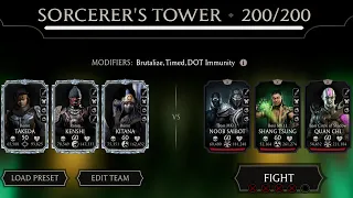 Ronin Team Rocks! Sorcerer's Tower Boss Battle 170, 190 & 200 + Rewards | MK Mobile