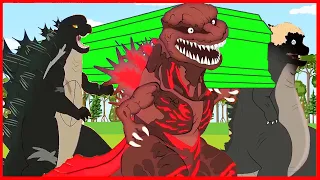 EVOLUTION of GODZILLA vs EVOLUTION of SHIN GODZILLA - Power Levels - Coffin Dance Meme Cover