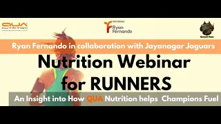 Runner Nutrition l Nutrition For Marathon Training l Running Nutrition Tips - Ryan Fernando