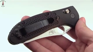 Benchmade 550SHG Hand Display with Deploy and Serrated 154CM steel by Benchmade Knives