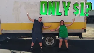 HUGE BOX TRUCK Found At Storage Unit Auction! I Bought An Abandoned Storage Unit