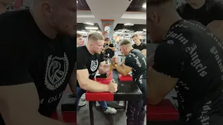 Artyom Morozov vs Mikhail Nifontov left arm, practice pull