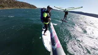 Naish 125lt wing up pack down foiling Pittwater