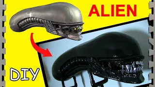 How To Make An Alien Head (Xenomorph Template DIY)